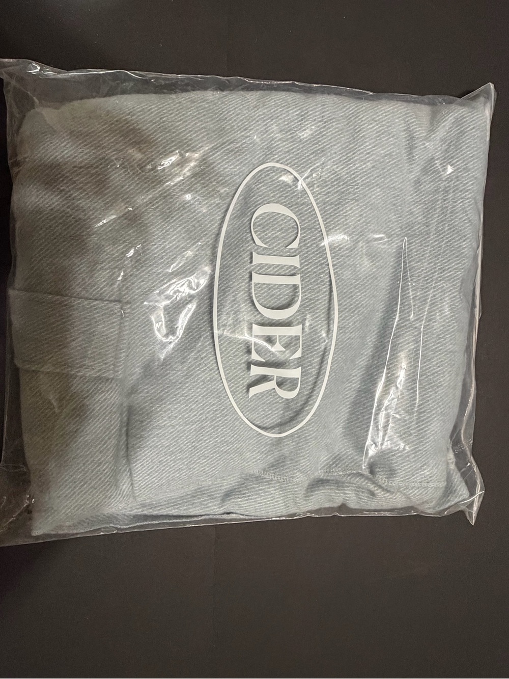 Cider Soft Baby Blue Draped Poncho Wrap - Picture 2 of 4